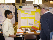 Light pollution project at science fair