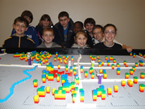 Team at LEGO model
